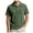 Army Green-11123AA, variant on Polo Shirt Men Button Down Corduroy Mens Shirts Short Sleeve Business Casual Lapel Collar Gym Tshirts for Men ,Green M