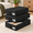 Black-3 Pack-6.7 Inch Tall-Hard, variant on Black-4 Pack 4.5 Inch Tall-Hard Underbed Storage Chest, Slim Low Profile Organizer for Dorm and Home
