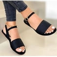 thumbnail image 2 of Verano plano 35-43 tamaño cómodo transpirable casual versátil hebilla sandalias casuales para mujeres Sandalias, 2 of 3