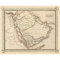 thumbnail image 2 of Unknown 31x26 Black Ornate Wood Framed with Double Matting Museum Art Print Titled - Arabia, 2 of 4