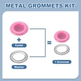 thumbnail image 3 of Uxcell 110 Pcs Grommets Eyelets with Washers 1/8" Grommets Kit Rose Red, 3 of 7