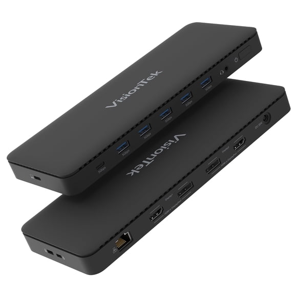 Estación de acoplamiento VisionTek VT4600DL Dual 4K 100W USB-C/A