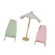 thumbnail image 4 of 3 piezas 1:12 silla y de playa de casa de muñecas a escala, accesorios de simulación de muebles en miniatura juguete para decoración de rosado, 4 of 8