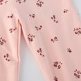 thumbnail image 5 of Toddler Girls Leggings Pants Floral Print Casual Stretchable Soft Breathable Elastic Waistband Clothing Pink Size 4-5T, 5 of 7