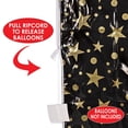thumbnail image 4 of Beistle Black and Gold Plastic Balloon Bag-1 Pc, 3' x 6' 8", 4 of 6