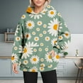 thumbnail image 2 of Bovemsi Sweatshirt for Women Fashion Spring Autumn Casual Long Sleeve Hoodies Sweatshirts Top Camo Hoodie, 2 of 9
