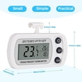 thumbnail image 3 of 2 PCS Thermometer, Digital Fridge Freezer Temperature -20 to 50C, Easy to Read LCD Display (White), 3 of 5