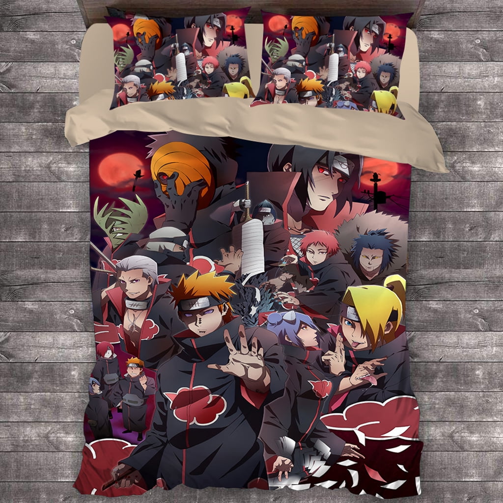 New Naruto Bedding Bed Set Twin Full Queen King Size Itachi Akatsuki