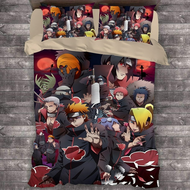 New Naruto Bedding Bed Set Twin Full Queen King Size Itachi Akatsuki