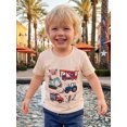 thumbnail image 6 of BemeyourBBs Toddler Baby Boy 4th of July Shirt Baby Fourth of July Outfit Summer Patriot Excavator T-Shirt Short Sleeve Graphic Tee Memorial Day Independent Day Vehicle Shirt Top, 6 of 9