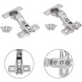 thumbnail image 4 of Charnières de Porte d'Armoire en Acier Inoxydable 25mm Perforées 2 Pack B, 4 of 7