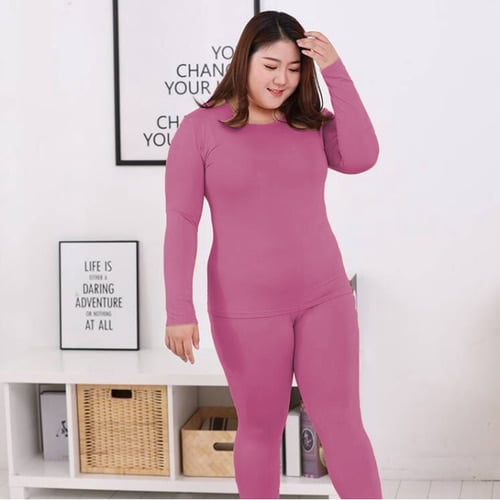 PIKADINGNIS New Long Sleeve Women Over Size Thermal Long