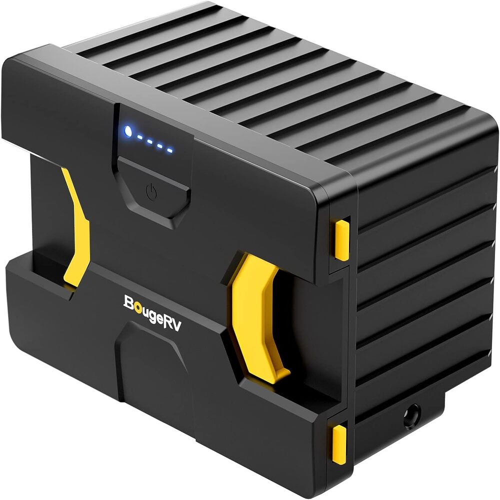 BougeRV 173Wh Portable Power Station, Detachable Battery for 12 Volt Dual Zone Refrigerator, Power Supply for Portable Freezer Fridge