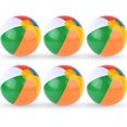 thumbnail image 1 of Pelotas de playa inflables, juguetes de playa, pelota de playa arcoíris a granel para piscina familiar, fiesta en la playa, juego de verano, 1 of 4