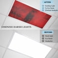 thumbnail image 4 of Red Fluorescent Light Covers, Retro Oil Painting Modern Abstract Art Aesthetics Magnetic Light Covers for Ceiling Lights, Fluorescent Ceiling Shade Filters for Classroom Bedroom Office 4x2Ft x 4PCS, 4 of 8