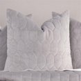 thumbnail image 4 of Michael Amini Affluent 4-Piece King Velvet Quilt Set in Dove Gray, 4 of 5