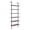 Nutmeg/Matte Black, variant on Nathan James Theo 5 - Shelf Ladder Bookcase Rustic Dark Walnut Brown Wood Black Metal Frame