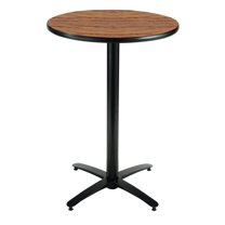 KFI Seating 36in Multiple Colors Round Bistro Table with Arched X Base, Commercial Grade