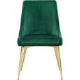 thumbnail image 4 of Meridian Furniture Karina Green Velvet Dining Chair (Set of 2), 4 of 5
