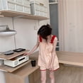 thumbnail image 1 of Conjunto de Pijama de cereza para mujer, ropa de dormir de dos piezas Kawaii, pantalones cortos para la noche, traje de casa de verano, ropa de estar por casa con tirantes finos, nuevo, 1 of 3