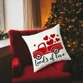 thumbnail image 1 of Puntoco Valentine'S Day Pillowcovers 18X18 Inch Peach-Skin-Like Cloth Pillowcase Valentine'S Day Decor for Sofa Couch, 1 of 5