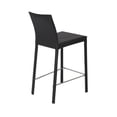 thumbnail image 5 of Set of Two Full Black Faux Leather Counter Stools, 5 of 7