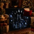 thumbnail image 3 of Mystical Black Cat decorative theme Celestial Art, Mystical Pet Portrait Pattern, Warm Flannel Blanket for Living Room and Bedroom, Cat Lovers Just Because Gift, Pet Lover Home Decor, 3 of 9