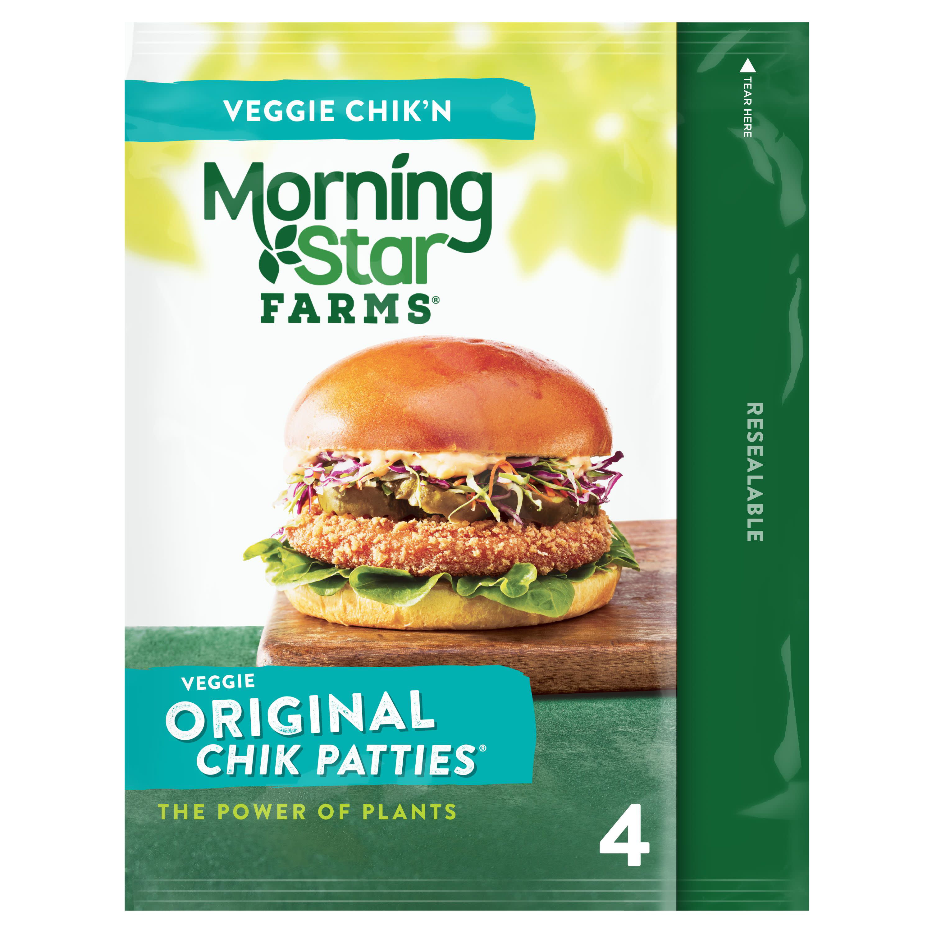 MorningStar Farms, Veggie Chik Patties, Original, 10 Oz - Walmart.com ...
