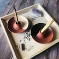 thumbnail image 5 of Blessed Ember Clay Palo Santo Holder and 5 Genuine Palo Santo Sticks (Tan), 5 of 5