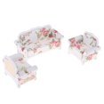 thumbnail image 4 of Esquirla Vintage European Floral Double / Single Sofa Couch Furniture Model For 1/12, 4 of 8