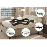 Adjustable Bed Base Power Cord, Electric Bed Power Cord Replacement Part for Ergo, Extend, Sealy Ease and Serta New Generation Electric Beds