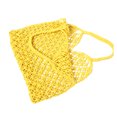 thumbnail image 1 of Qarigey Manténgase organizado y a la moda con la bolsa de hombro reutilizable Bolsa de playa de paja mezclada de aplicación amplia Bolsas de mensajero y de hombro amarillo, 1 of 6