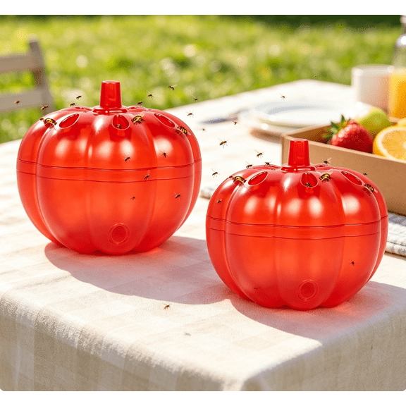 Gnat Traps & Fruit Fly Traps for Indoors | 2 Lures Plus 1 Refill | Efficient Indoor Fly Killer | Safe & Easy-to-Use Fly Catcher