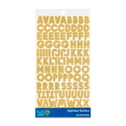 Hello Hobby Gold Glitter Alphabet Stickers, Letter Icons, 103 Count