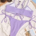 thumbnail image 6 of Lopeceal Women's String Bikini Set Tie Front Two Piece Swimsuit Cheeky Side Tie Bathing Suits, 6 of 6