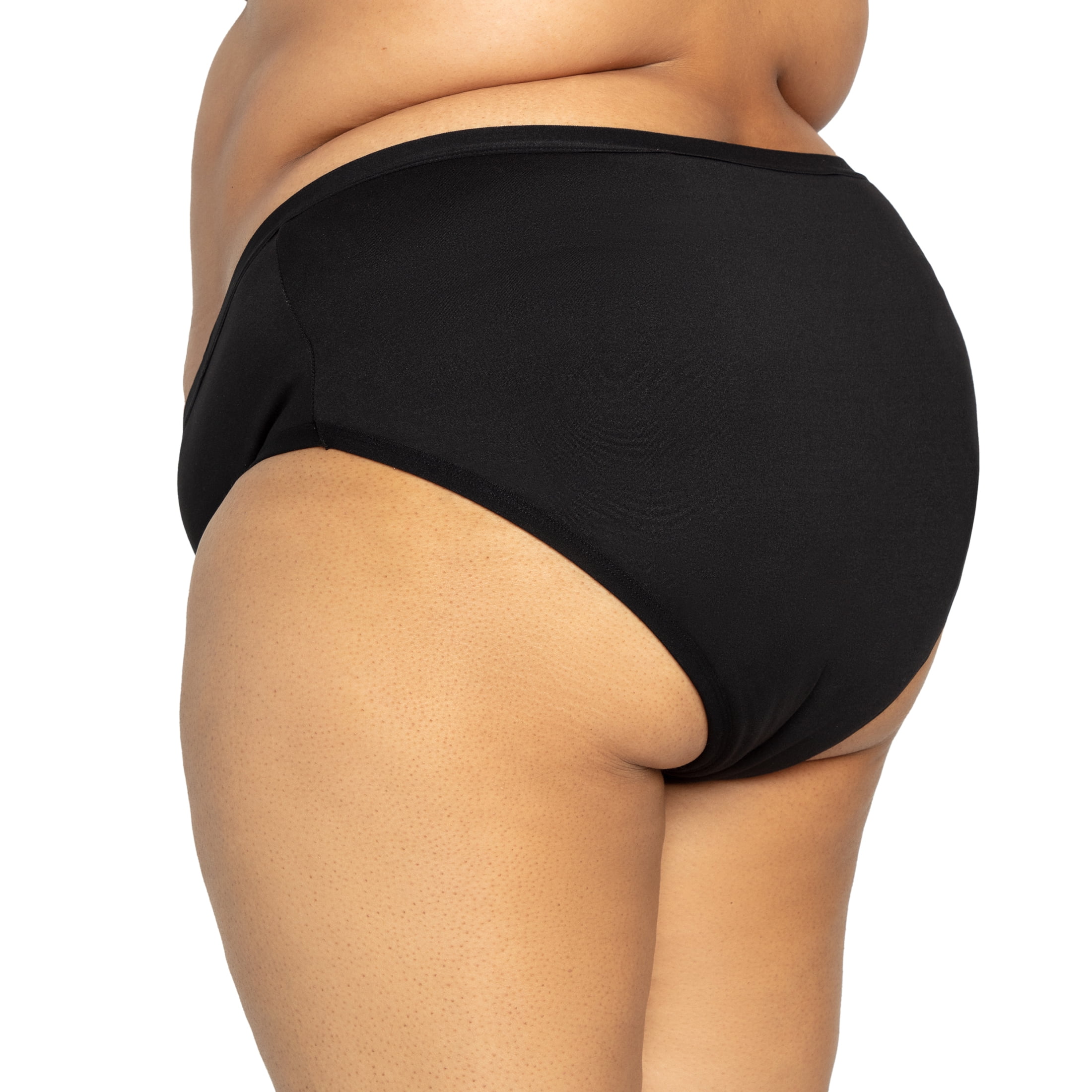 The Period Company. Microfiber Bikini, Period Underwear for Medium Flows, Black