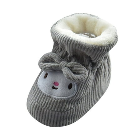 

LIhncine Unisex Teddy Baby Booties Cotton Newborn Baby Socks Slipper Toddler Shoes Infant Baby Girl Booties Boy Socks