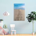 thumbnail image 4 of Footprints in The Sand Christian Footprints Poem Canvas Wall Art Posters Gifts Bedroom Painting Home Decor Hanging Pictures Framed,08x12inch(20x30cm), 4 of 16