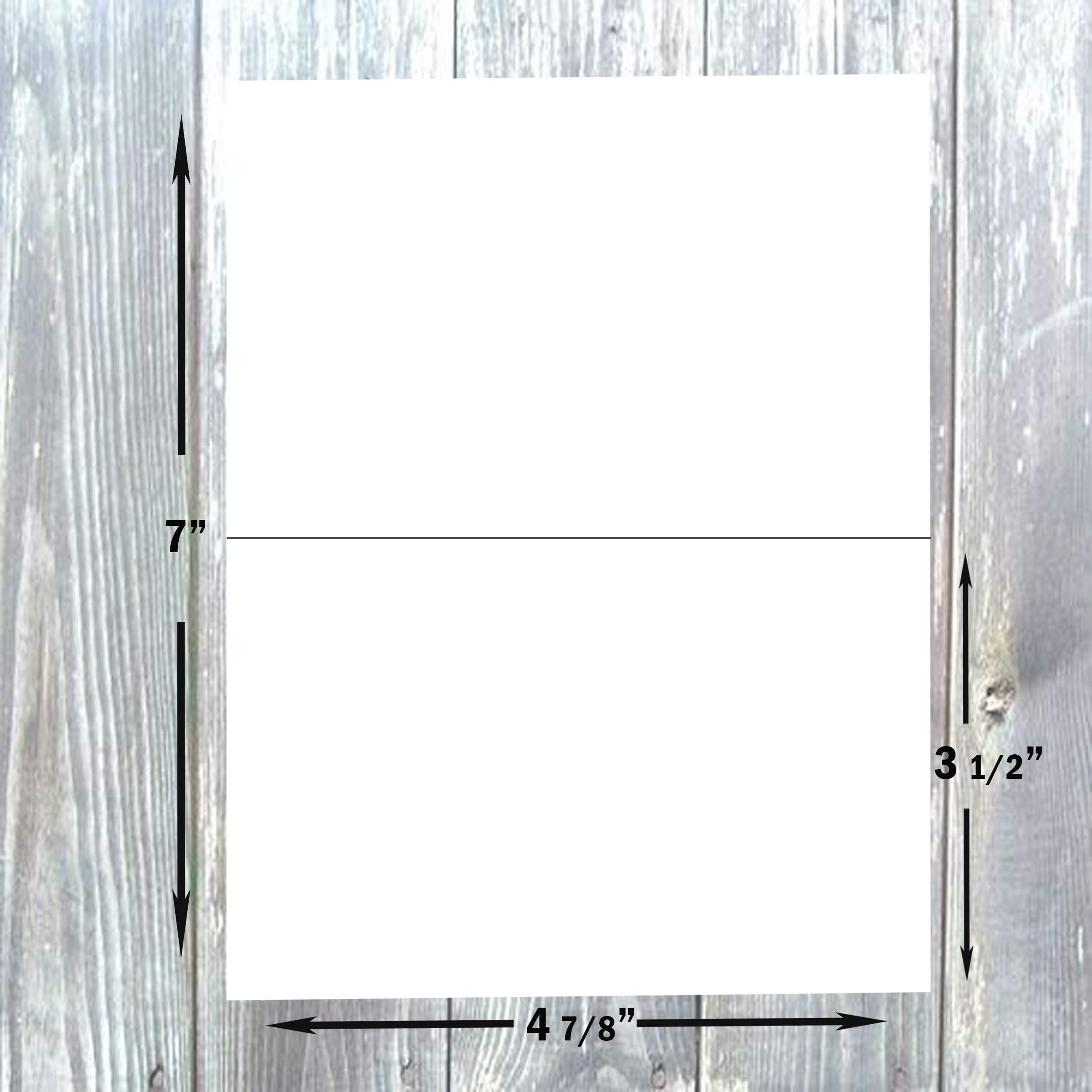 Hamilco White Cardstock Thick Paper  3 1/2 x 4 7/8" Blank Folded Small A1 Cards with Envelopes - Greeting RSVP Invitations Stationary - Heavy weight 80 lb Card Stock for Printer - 100 Pack