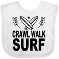 thumbnail image 3 of Inktastic Surfing Cute Crawl Walk Surf Boys or Girls Baby Bib, 3 of 4