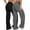 Black/Grey, variant on Women's High Waist Wide Leg Yoga Pants, Tummy Control Stretch Workout Lounge Athletic Pants Black XL