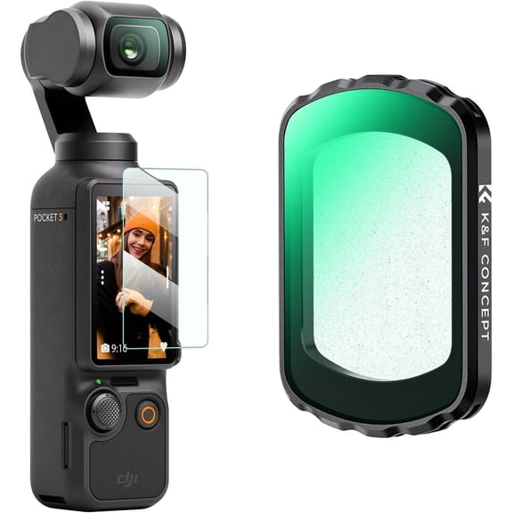 K&F CONCEPT Magnetic Black Diffusion 1/8 Filter for DJI Osmo Pocket 3 Create Combo, Multi-Coated Mist Dreamy Cinematic Effec Filter for Video/Vlog/Portrait Photography