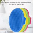 thumbnail image 6 of 4Pcs Professional Adjustable Handle Dog and Cat Bath Brush with Rubber Bristles for Pet Grooming and Massaging, 6 of 8
