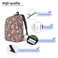 thumbnail image 5 of Balery Foxes Vintage Canvas Backpack for Men and Women - Large Capacity, Durable Travel Laptop Bag for School, Work, Hiking, and Outdoor Activities, 5 of 7