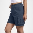 thumbnail image 6 of Horkkom Hiking Shorts Women Button Zipper Elastic Waist Cargo Shorts Running Athletic Travel Golf Shorts with Pockets XXL, 6 of 8
