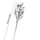 thumbnail image 3 of Ramitas artificiales de flor de cerezo y ciruelo, 50 cm de ramas florales de seda sintética para arreglos en jarrón, decoración de bodas y decoración del hogar, juego de 2, 3 of 6