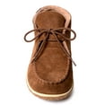 thumbnail image 5 of Minnetonka Men’s Torrey Suede Chukka Boots - Handcrafted with Berber Lining, Removable Contoured Footbed, MinnTREAD Rubber Sole with Rice Husk, and Suede Upper - Indoor and Outdoor Use, Whiskey, 12 M, 5 of 6
