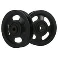 thumbnail image 1 of Mobutofu Pulley for Weights Simple Design Black 100Mm 25Mm 2Pcs, 1 of 4