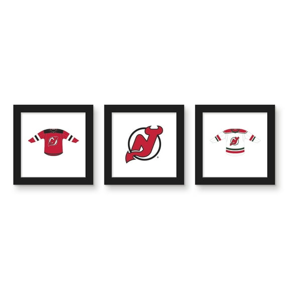 Gallery Pops NHL New Jersey Devils - Jersey Wall Art Bundle (3-Pack)
