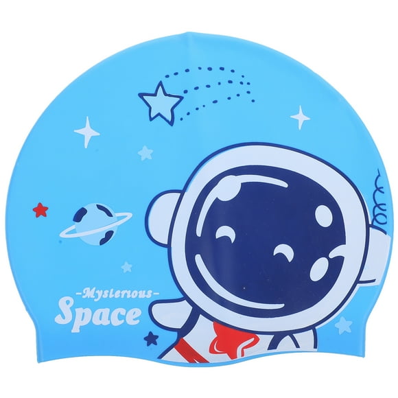 KAKOWELY Gorro de baño de silicona con bonitos dibujos animados para niños